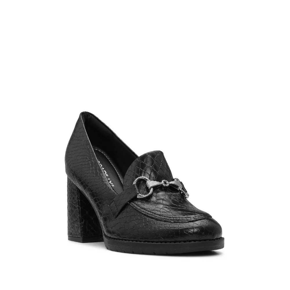 Sapato Casual Mulher Animal Print Preto - Image 3
