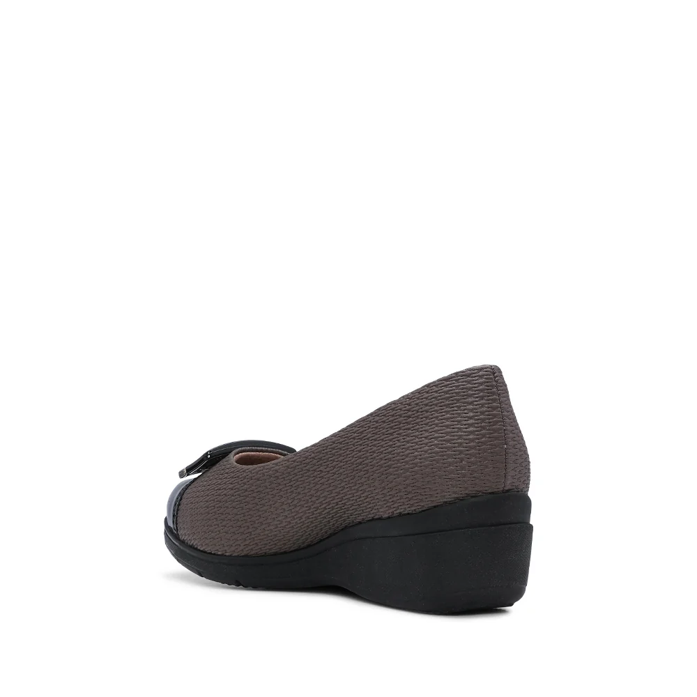 Sapato Casual Mulher Gravado Taupe - Image 4