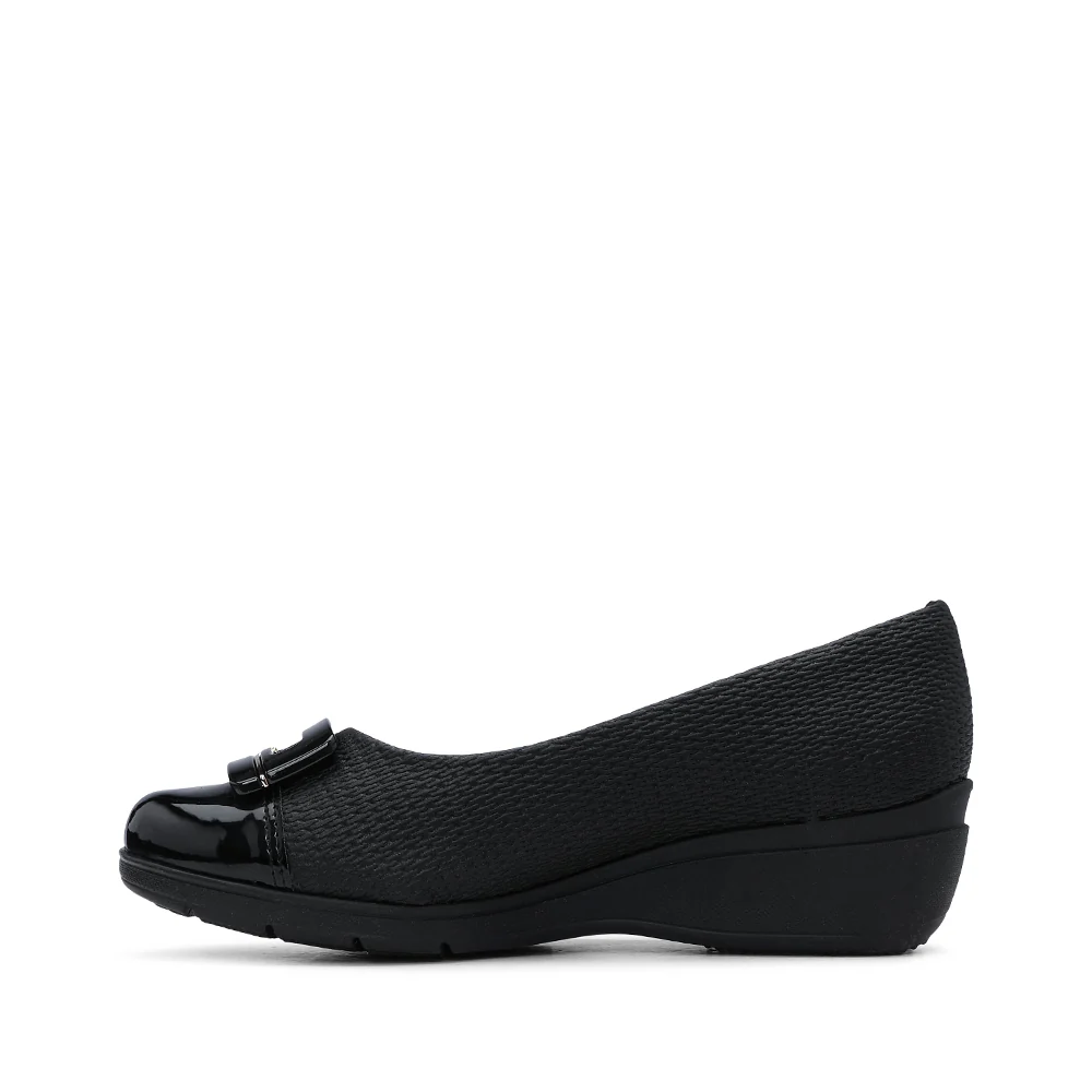 Sapato Casual Mulher Gravado Preto - Image 2