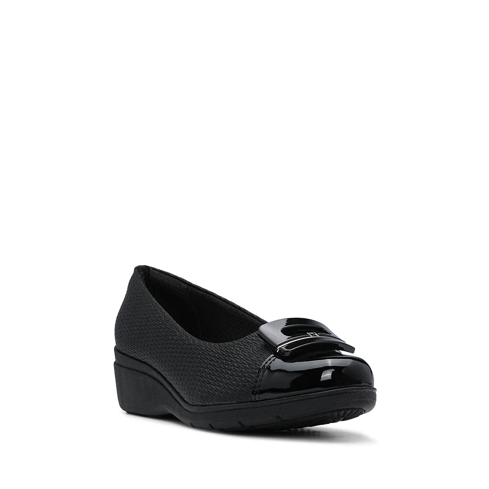 Sapato Casual Mulher Gravado Preto - Image 3