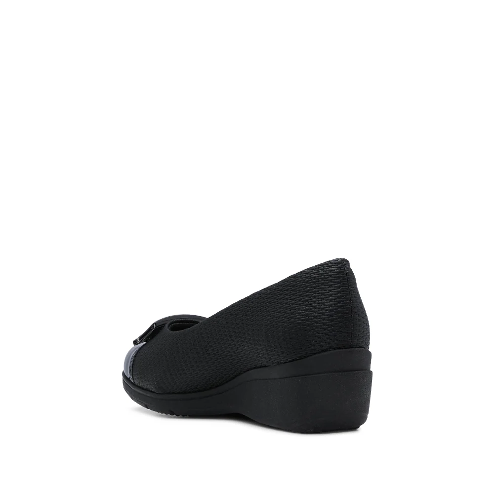 Sapato Casual Mulher Gravado Preto - Image 4