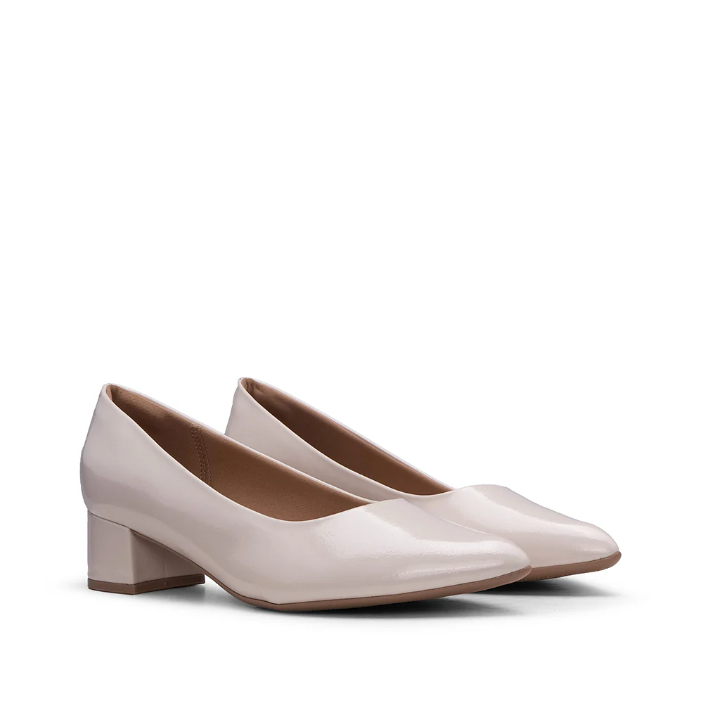 Sapato Casual Mulher Verniz Bege - Image 2