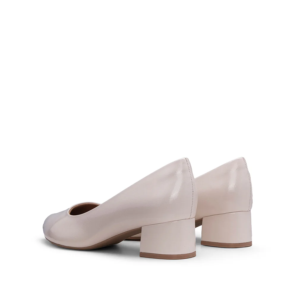 Sapato Casual Mulher Verniz Bege - Image 3