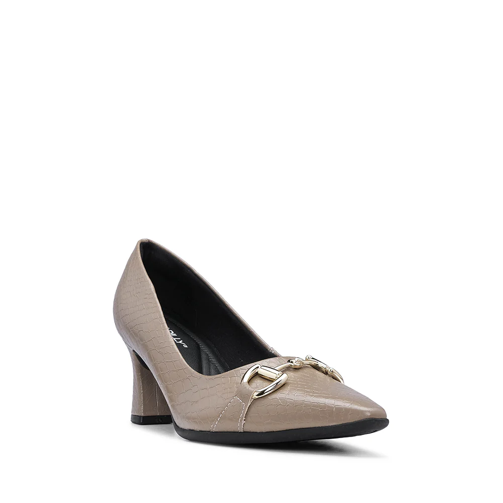 Sapato Clássico Mulher Animal Print Taupe - Image 3