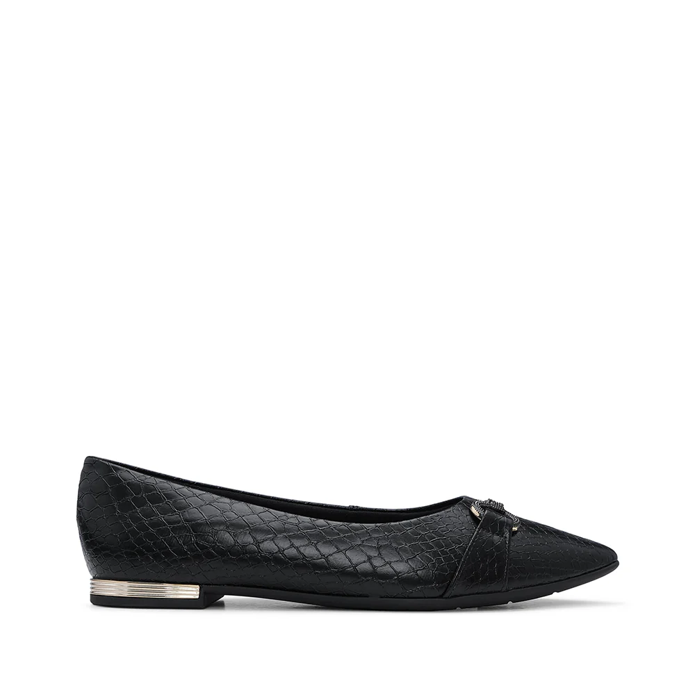 Sapato Sabrinas Mulher Animal Print Preto