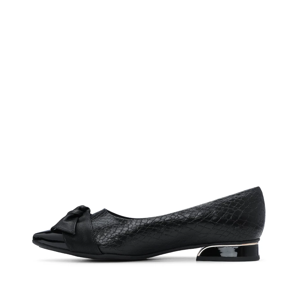 Sapato Sabrinas Mulher Animal Print Preto - Image 2