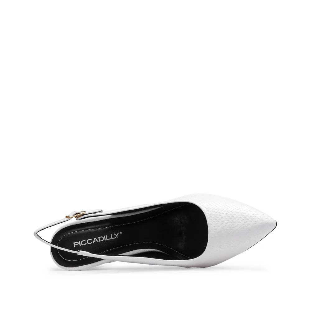 Sapato Salto Alto Mulher Animal Print Branco - Image 4