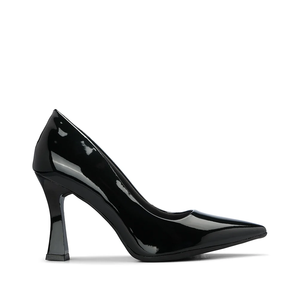 Sapato Salto Alto Mulher Verniz Preto