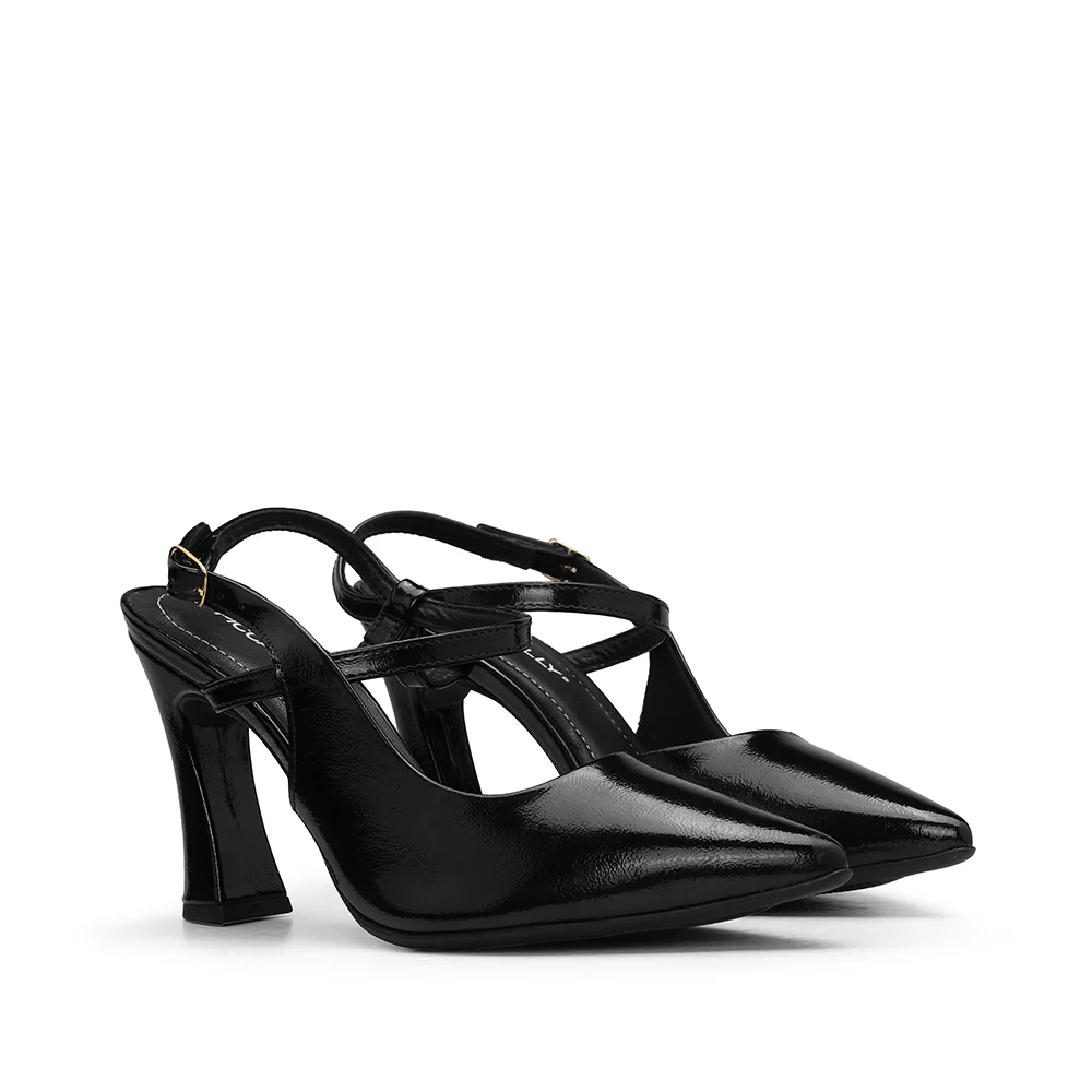 Sapato Salto Alto Mulher Verniz Preto - Image 2