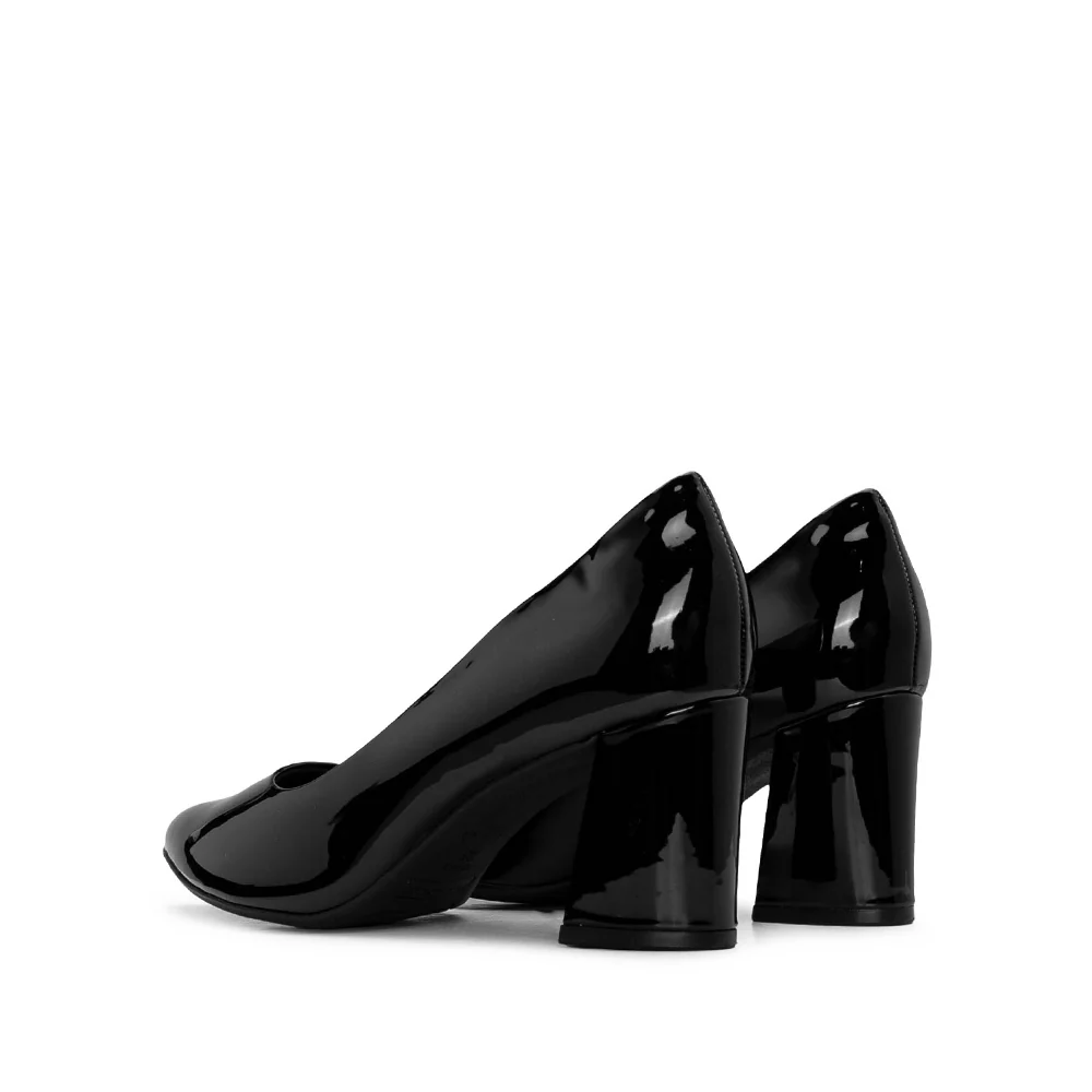Sapato Salto Médio Mulher Verniz Preto - Image 3