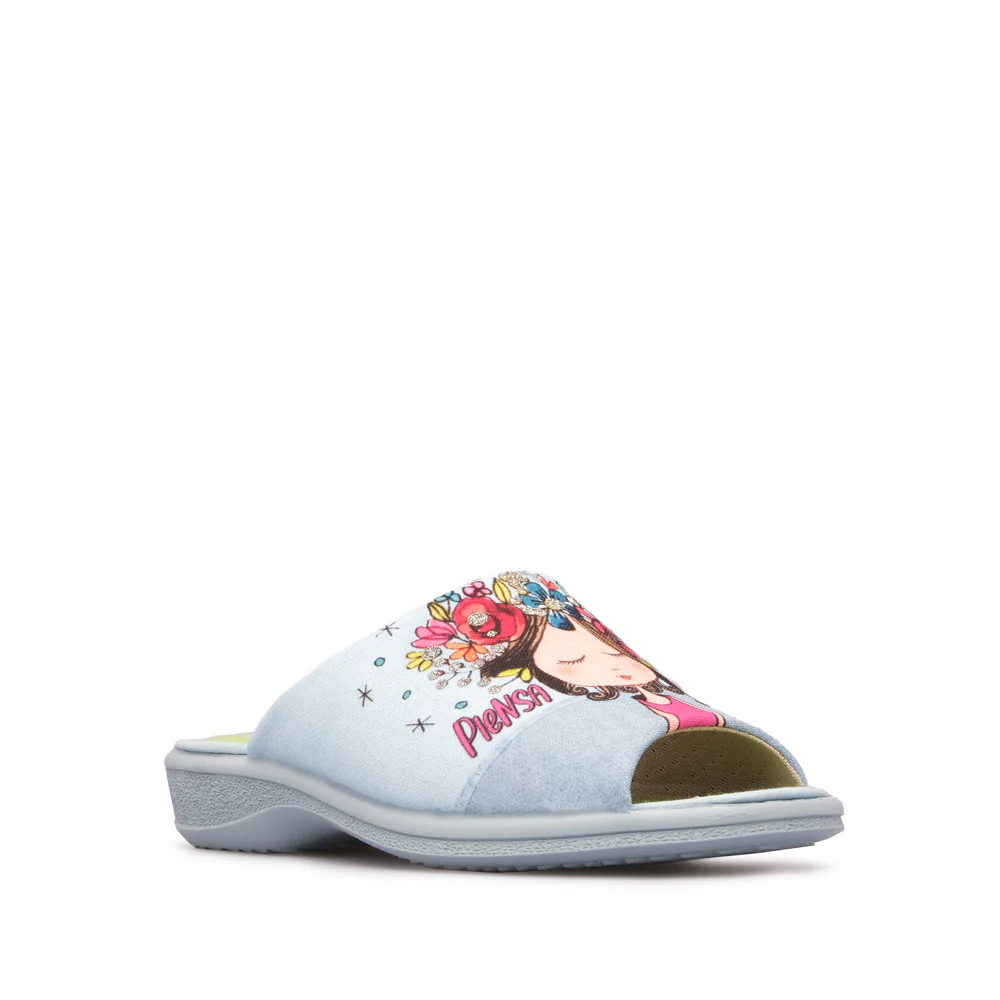 Chinelo Homewear Mulher  Azul - Image 3