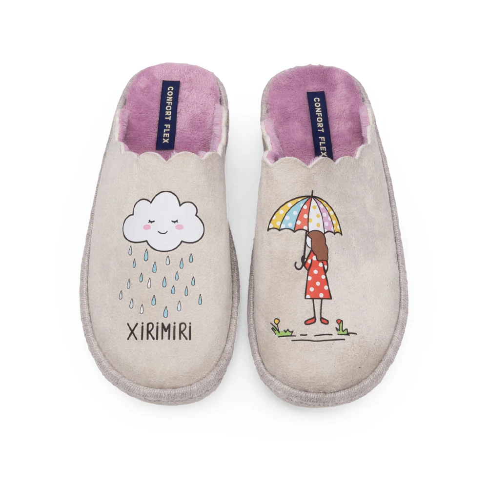 Chinelo Homewear Mulher Bege - Image 4