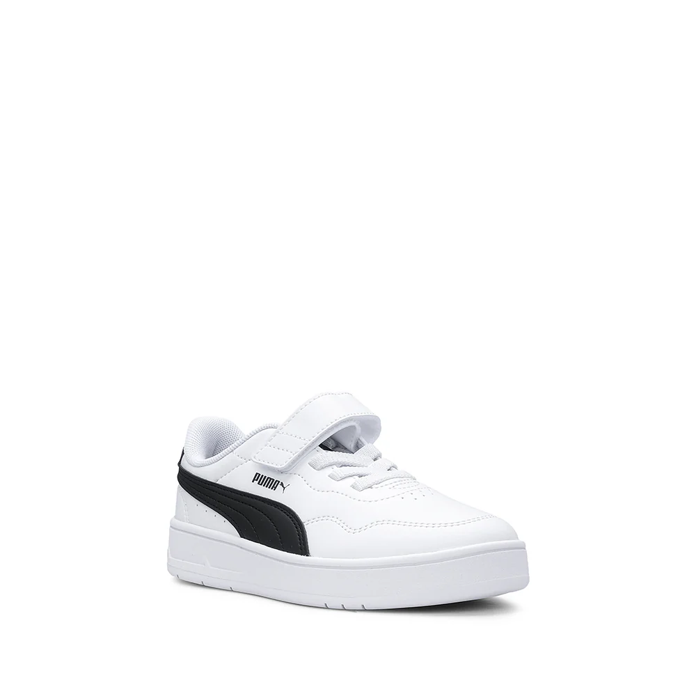 Sapatilha Casual Criança Court Lally Branco E Preto - Image 3