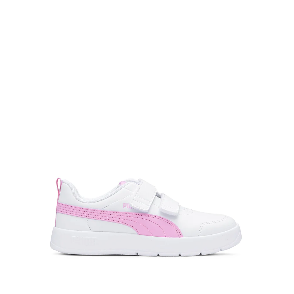 Sapatilha Casual Criança Pele Sintética Courtflex V3 Branco