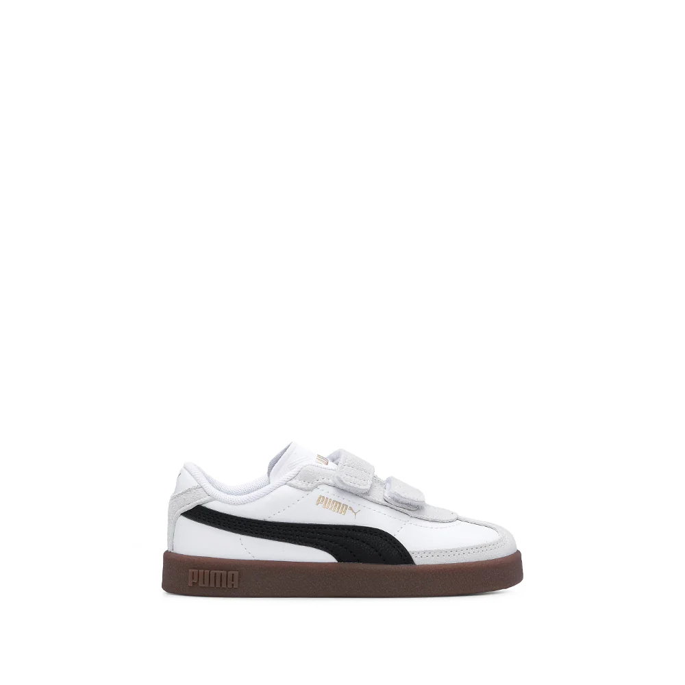 Sapatilha Casual Criança Pele Sintética Club II Era Branco E Preto