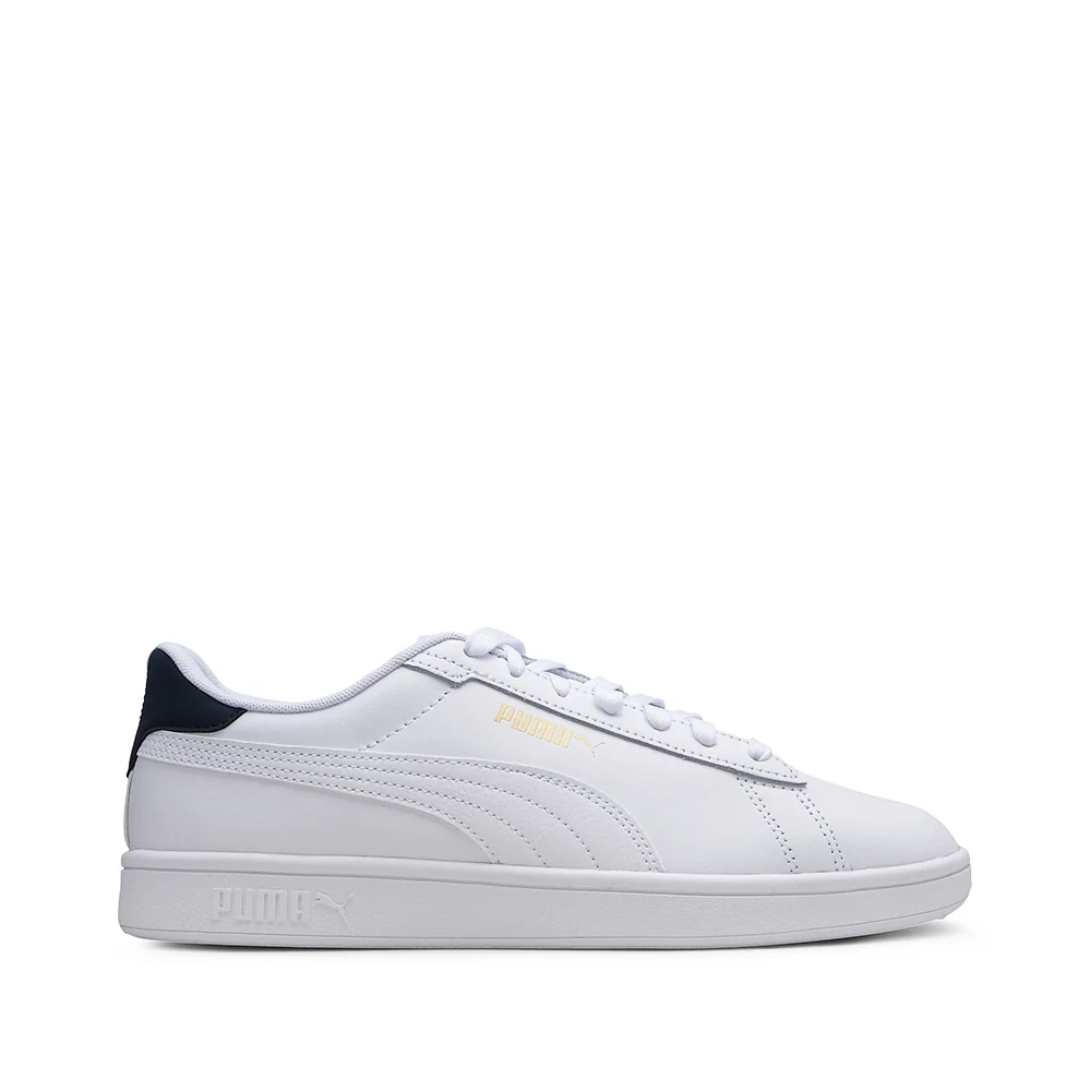 Sapatilha Casual Homem Pele Smash 3.0 Branco E Azul
