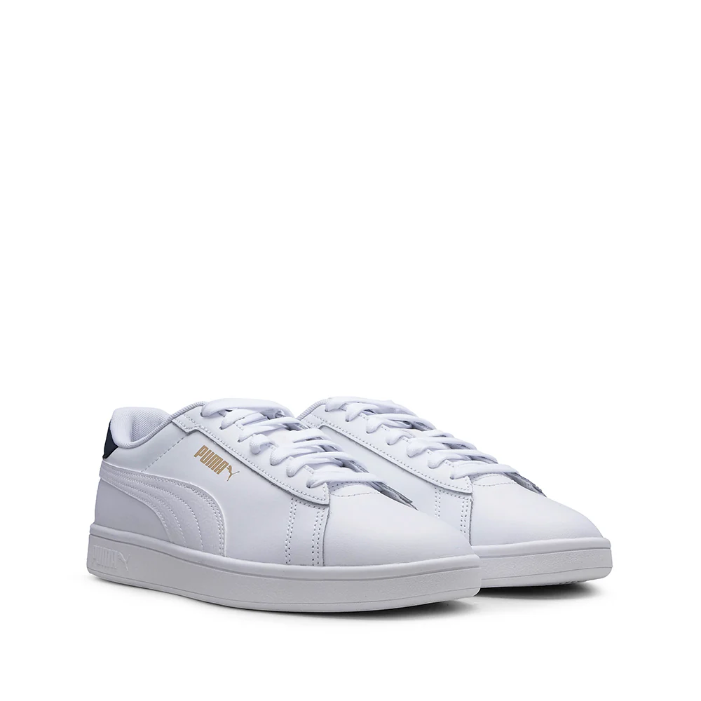 Sapatilha Casual Homem Pele Smash 3.0 Branco E Azul - Image 2
