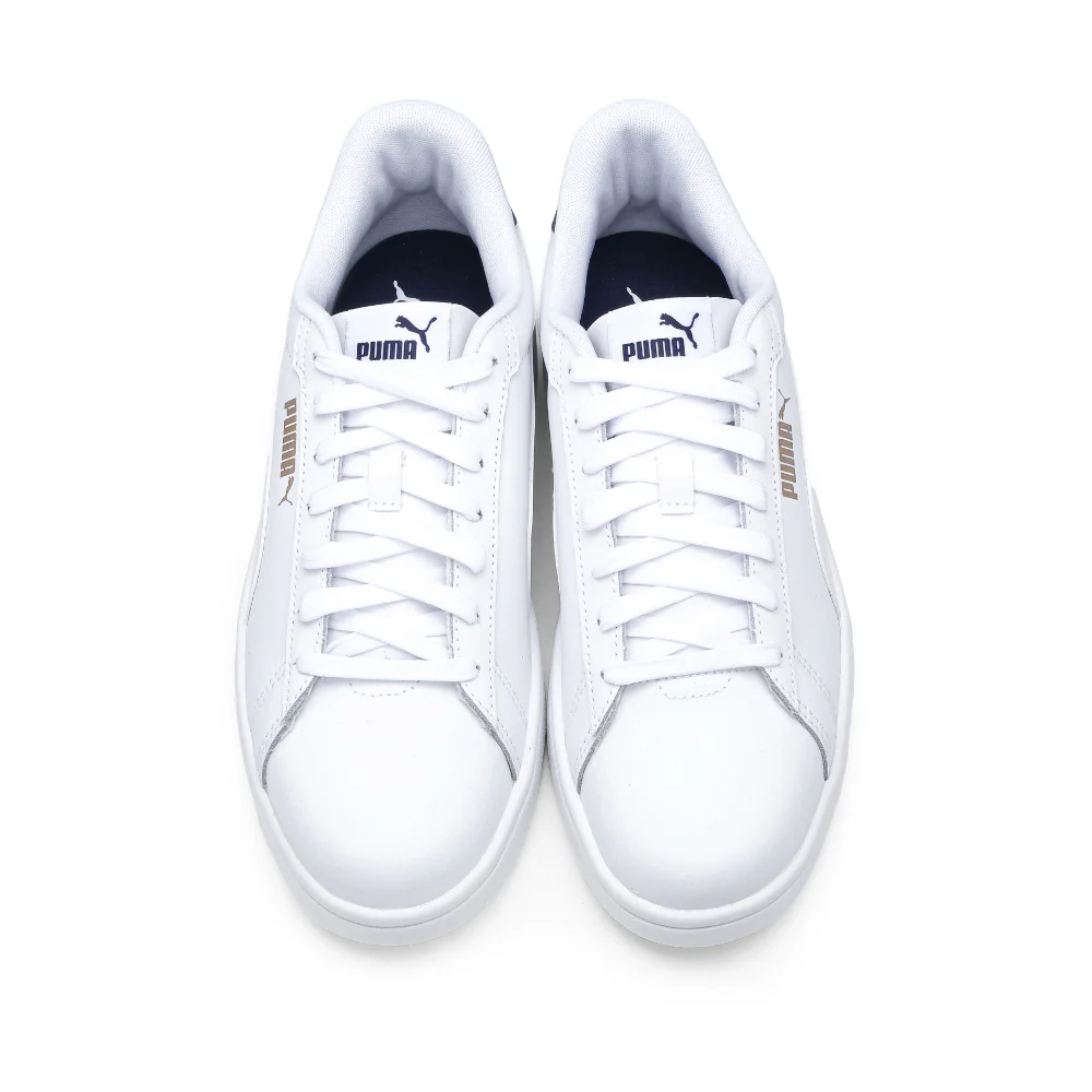 Sapatilha Casual Homem Pele Smash 3.0 Branco E Azul - Image 6