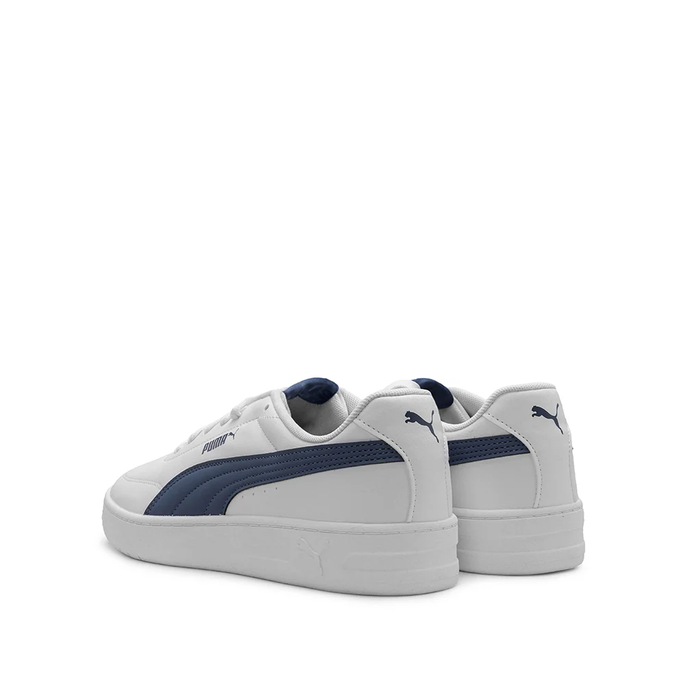 Sapatilha Casual Homem Court Classic Clean Branco E Azul - Image 3