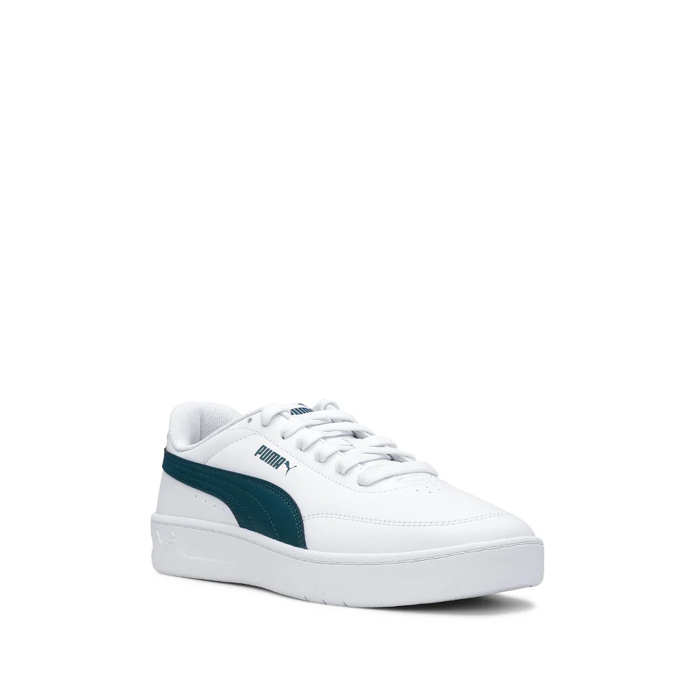 Sapatilha Casual Homem Court Classic Clean Branco E Verde - Image 3