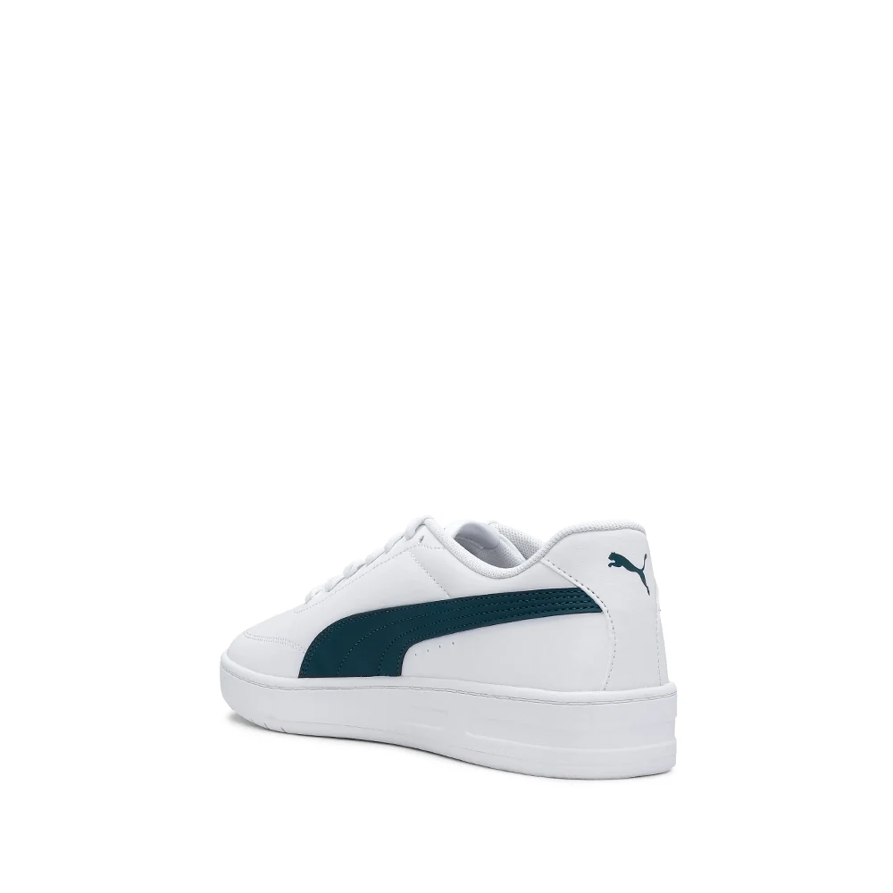 Sapatilha Casual Homem Court Classic Clean Branco E Verde - Image 4