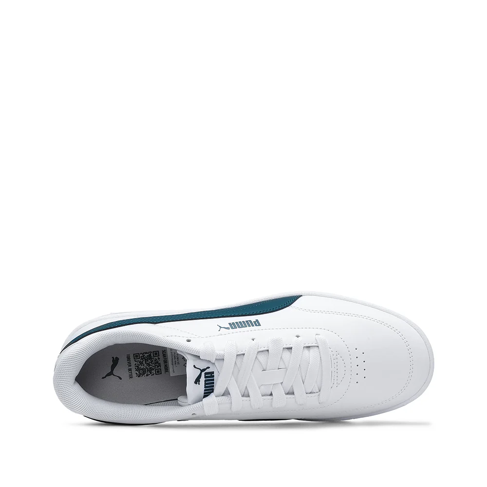 Sapatilha Casual Homem Court Classic Clean Branco E Verde - Image 5