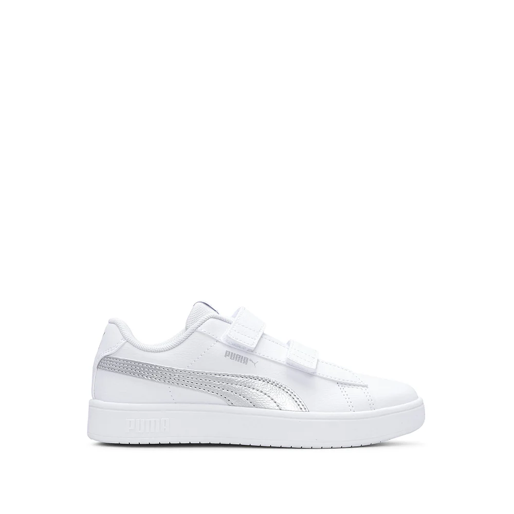 Sapatilha Casual Menina Pele Sintética RICKIE CLASSIC Branco E Prata