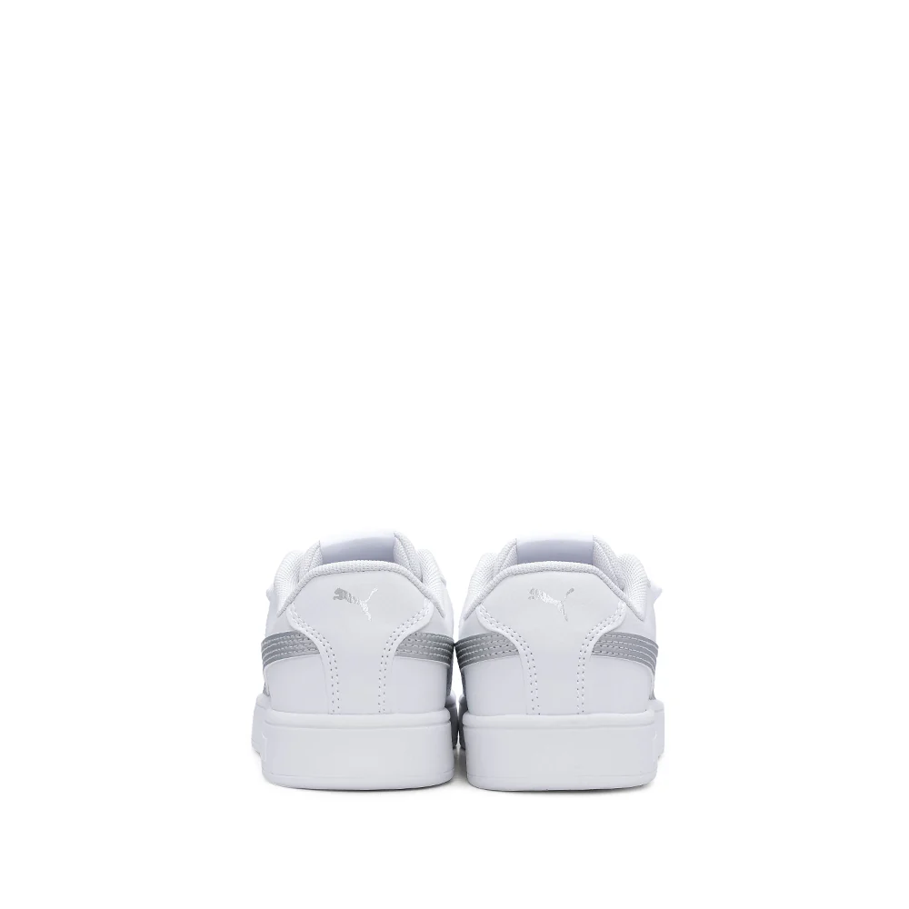 Sapatilha Casual Menina Pele Sintética RICKIE CLASSIC Branco E Prata - Image 5