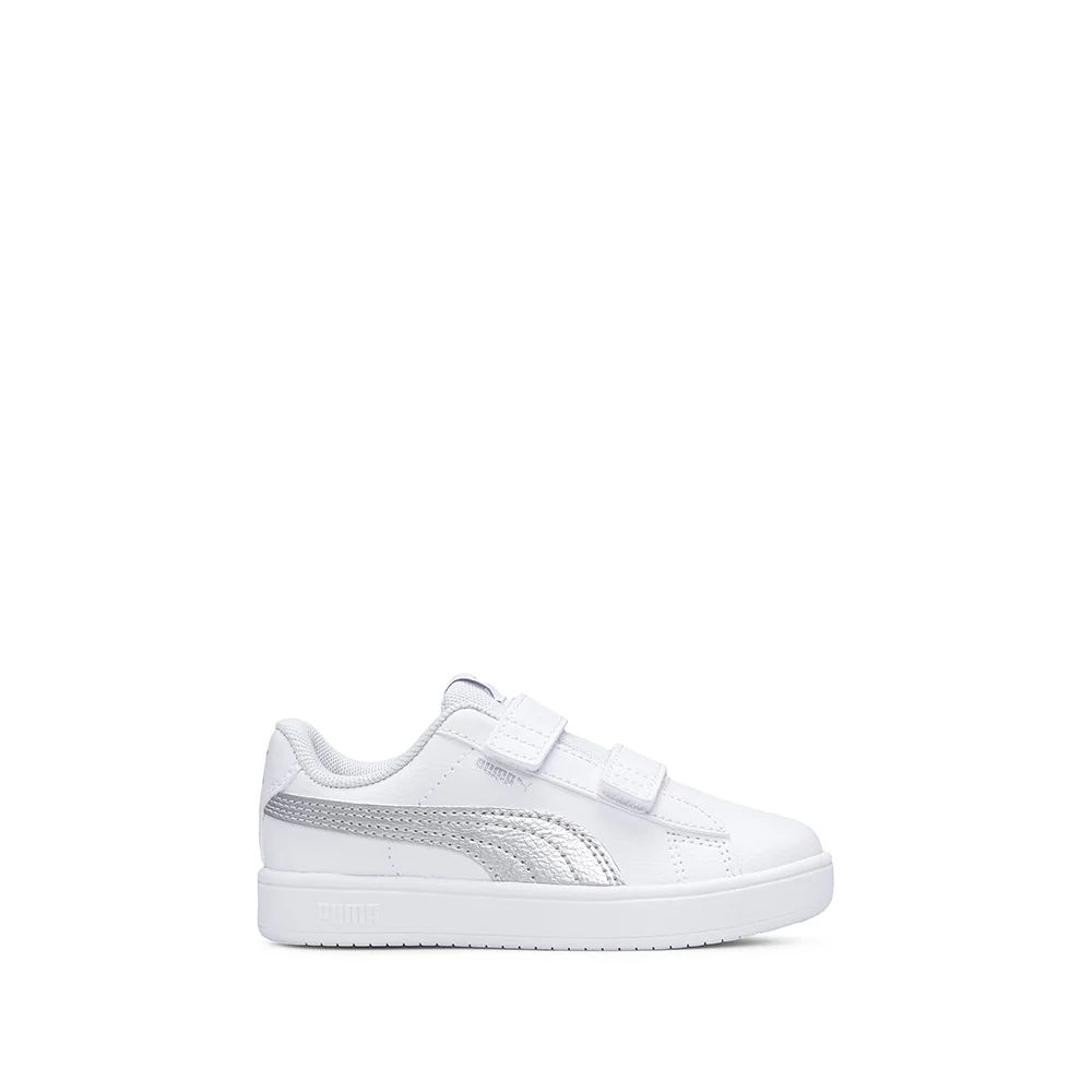 Sapatilha Casual Menina Pele Sintética RICKIE CLASSIC Branco E Prata
