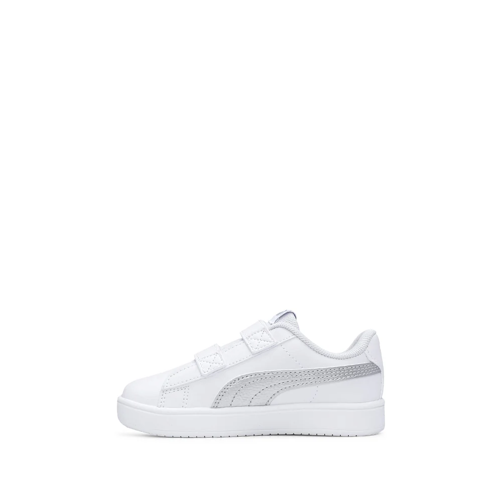 Sapatilha Casual Menina Pele Sintética RICKIE CLASSIC Branco E Prata - Image 2