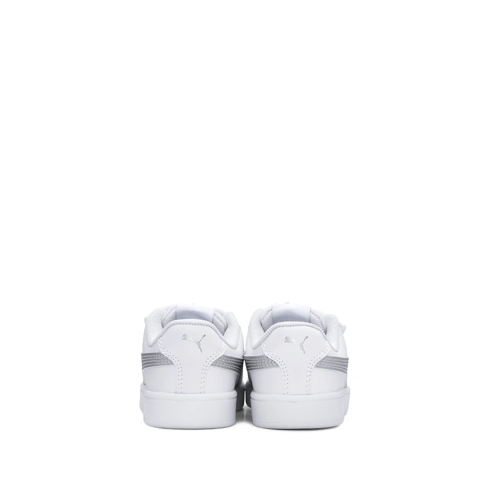 Sapatilha Casual Menina Pele Sintética RICKIE CLASSIC Branco E Prata - Image 5