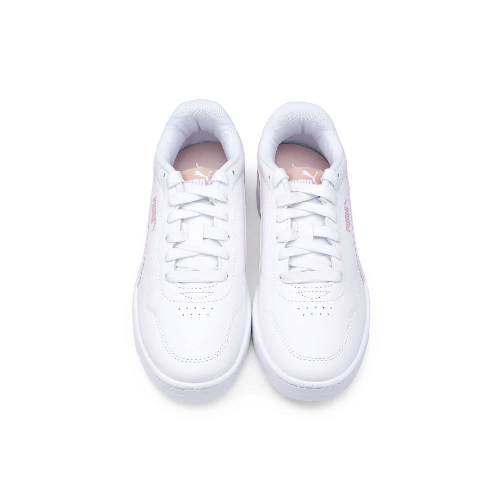 Sapatilha Casual Mulher Court Lally Branco E Rosa - Image 6