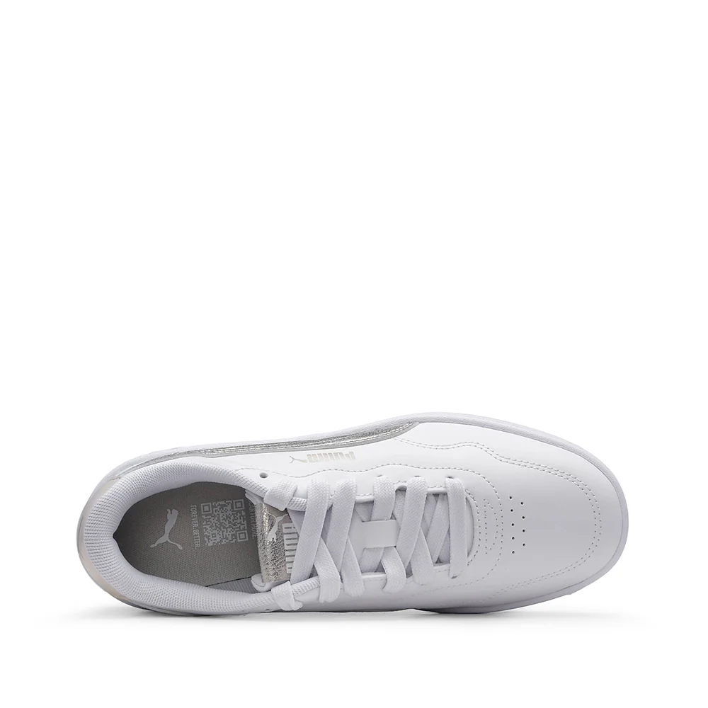 Sapatilha Desportivo Mulher Court Lally Branco E Ouro - Image 4