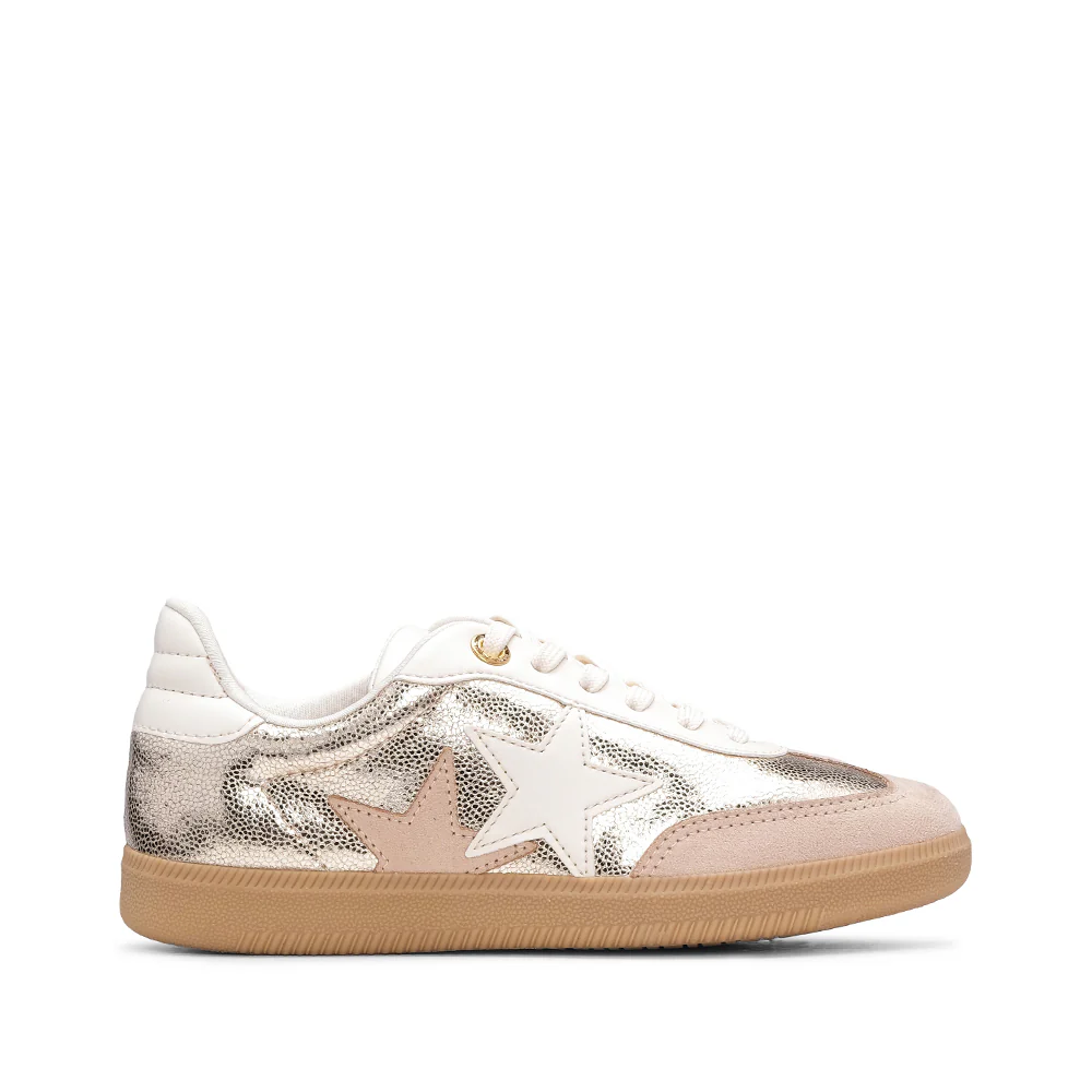 Sapatilha Casual Mulher Metalizado Dourado