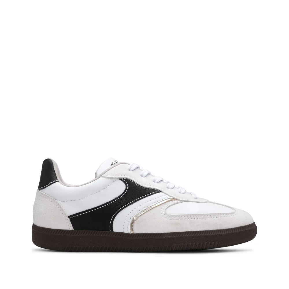 Sapatilha Casual Mulher Branco E Preto