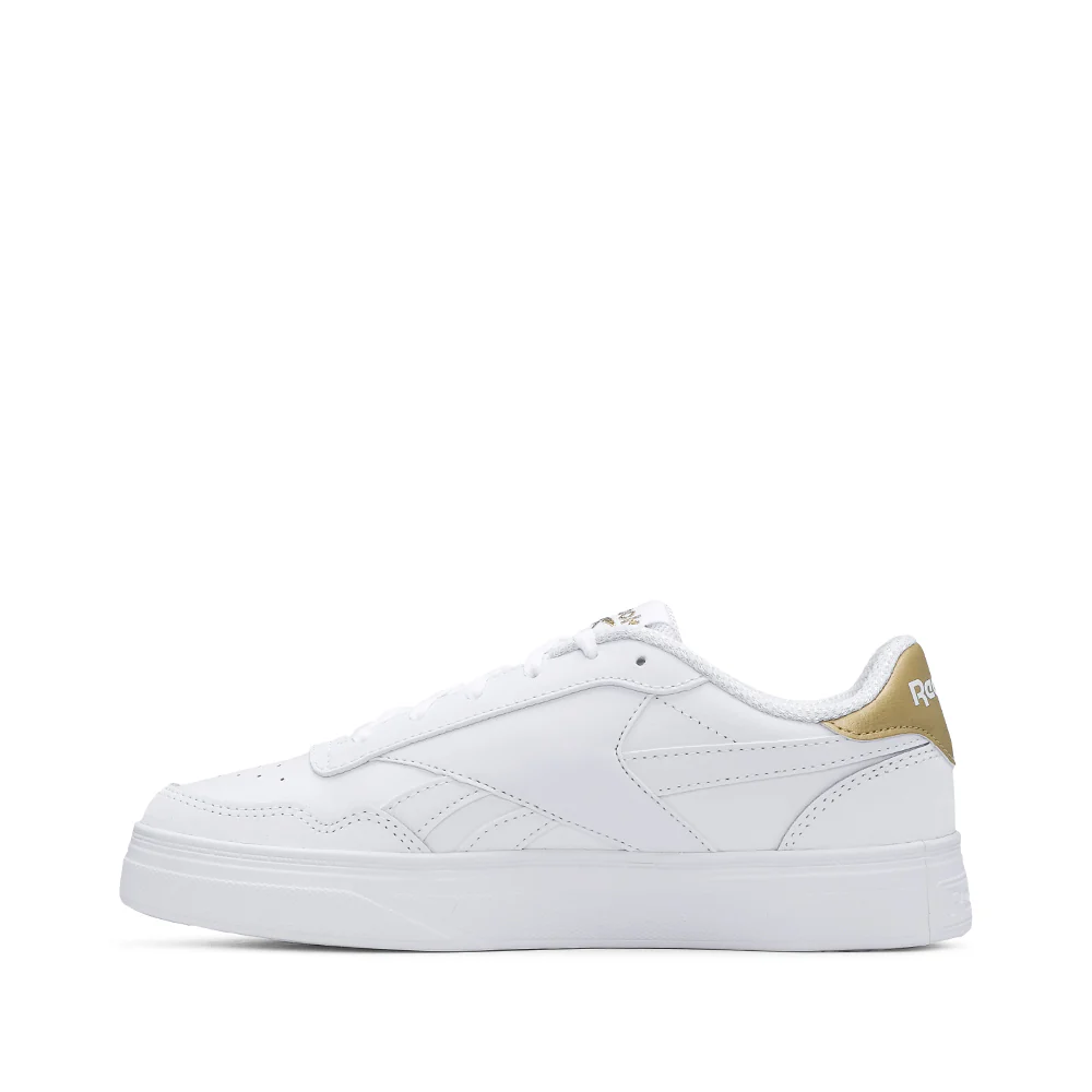 Sapatilha Casual Mulher Court Advance Bold Branco E Ouro - Image 2