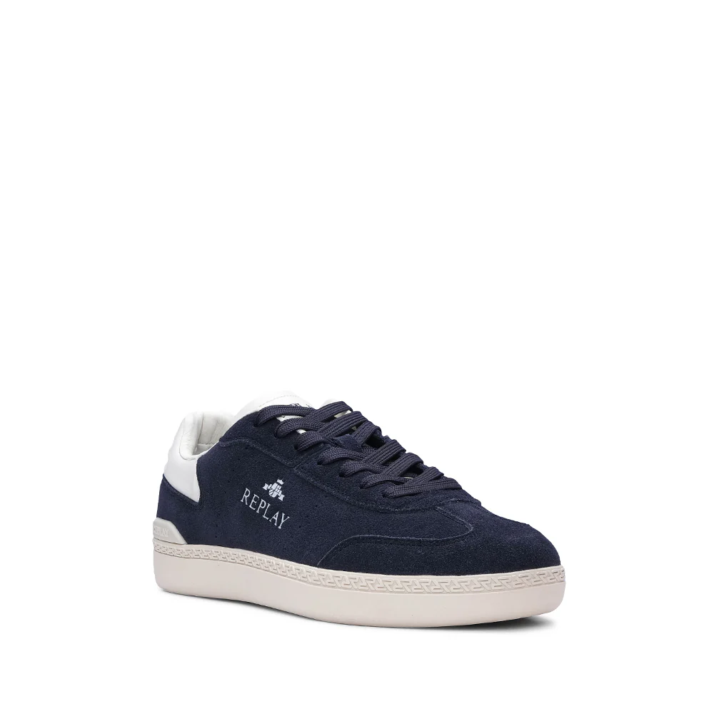 Sapatilha Casual Homem Pele Azul Marinho - Image 3