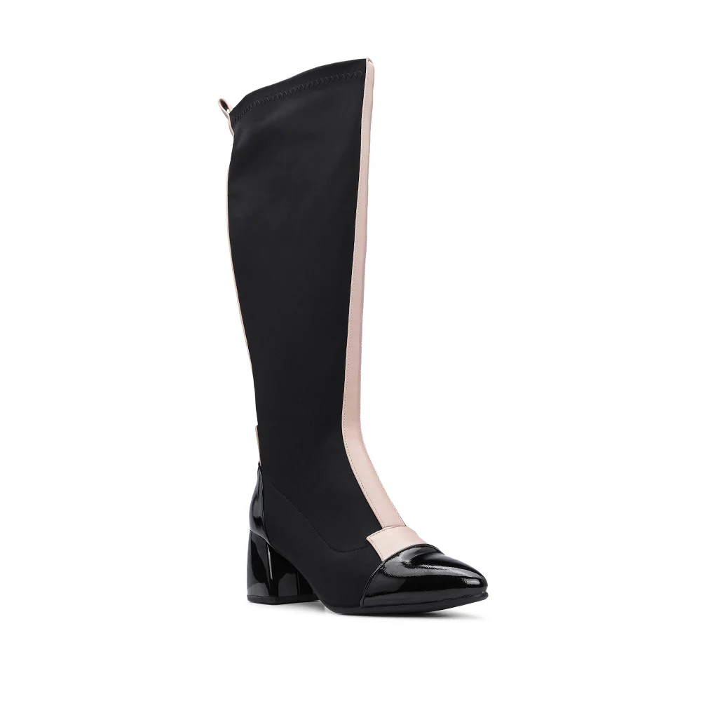Bota Casual Mulher Verniz Preto - Image 3
