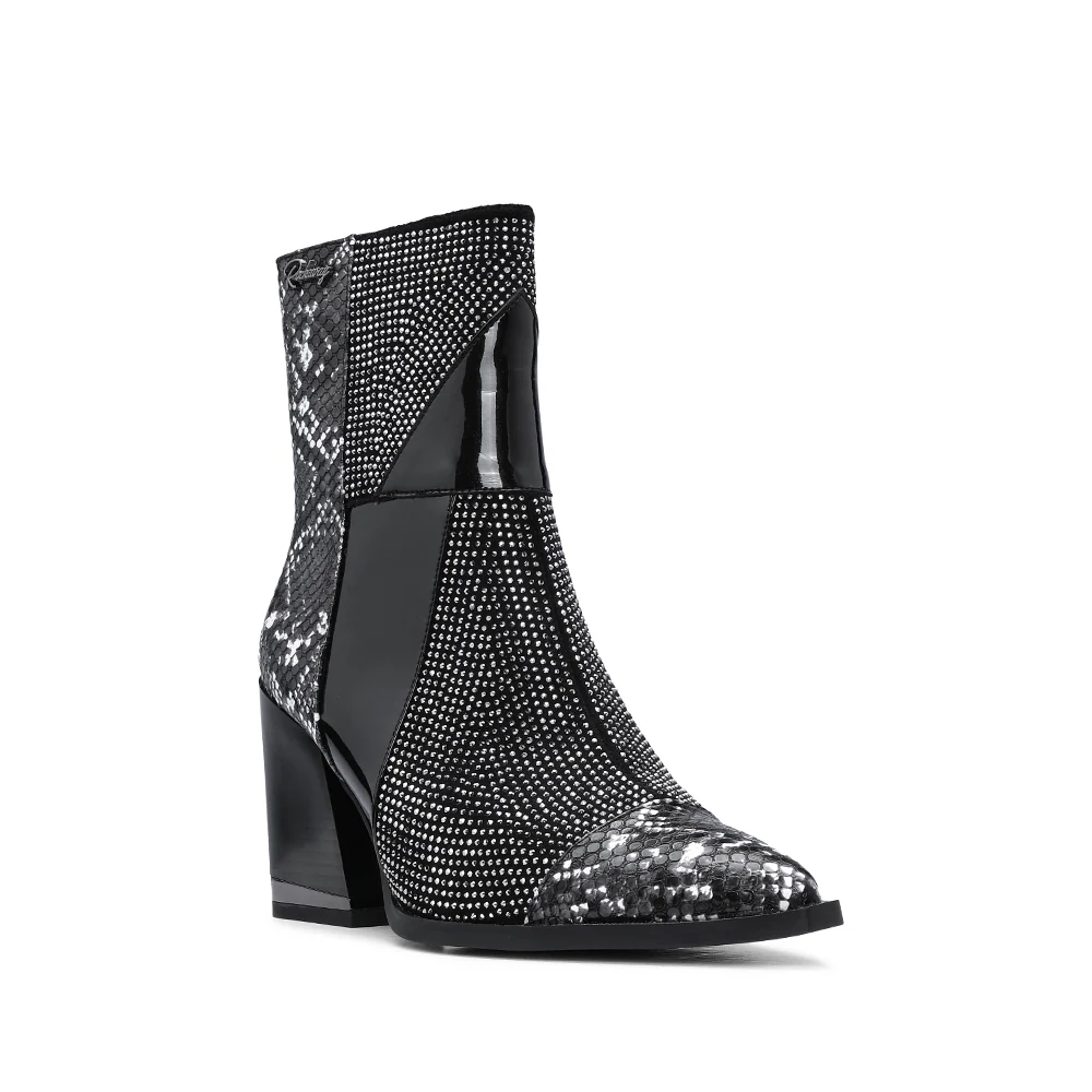 Botim Casual Mulher Animal Print Preto - Image 3