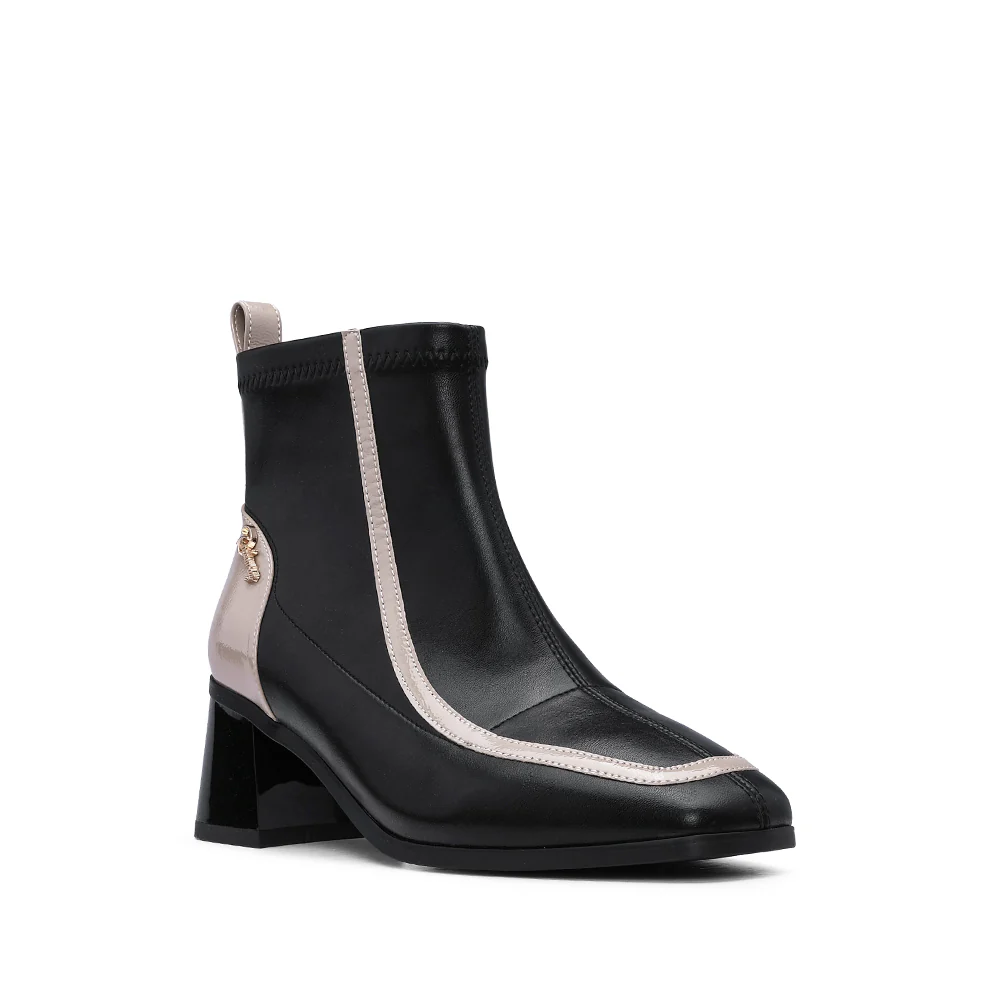Botim Casual Mulher Pele Preto - Image 3