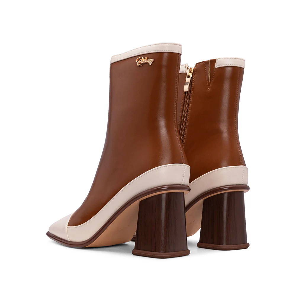 Botim Salto Alto Mulher Camel - Image 3