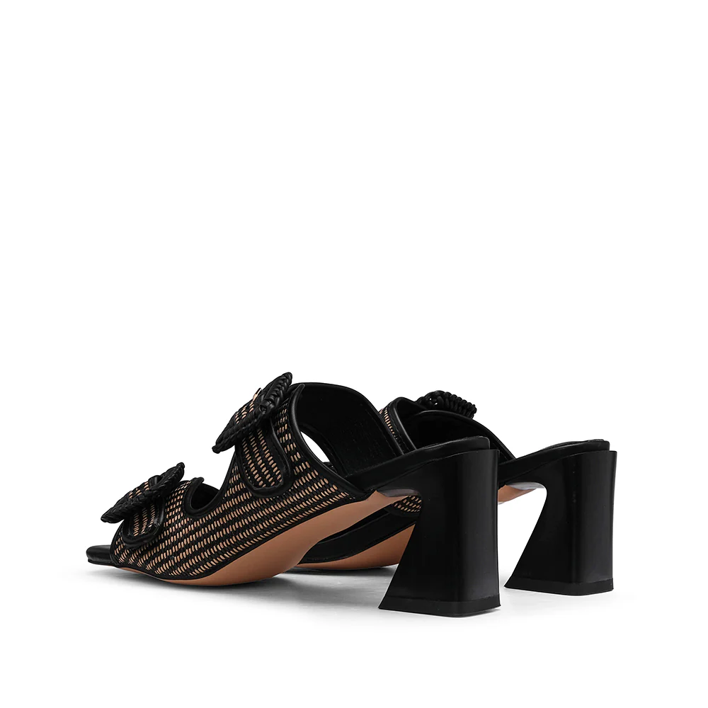 Chinelo Salto Alto Mulher Preto - Image 3