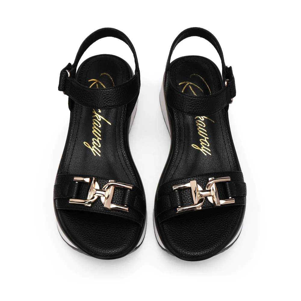 Sandália Plataforma Mulher Preto - Image 5