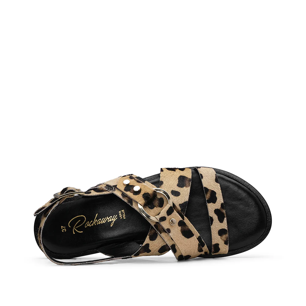 Sandália Salto Raso Mulher Leopardo - Image 4