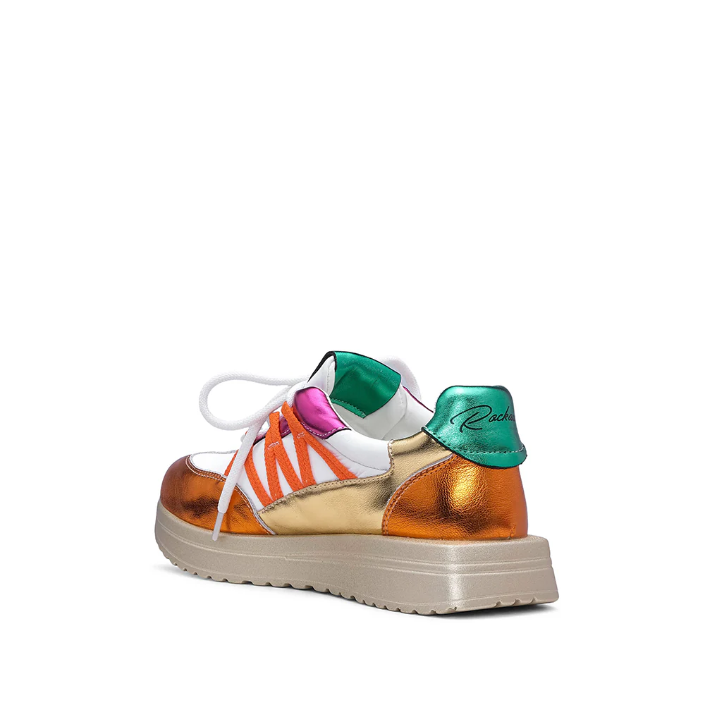 Sapatilha Casual Mulher Metalizado Multicolor - Image 4