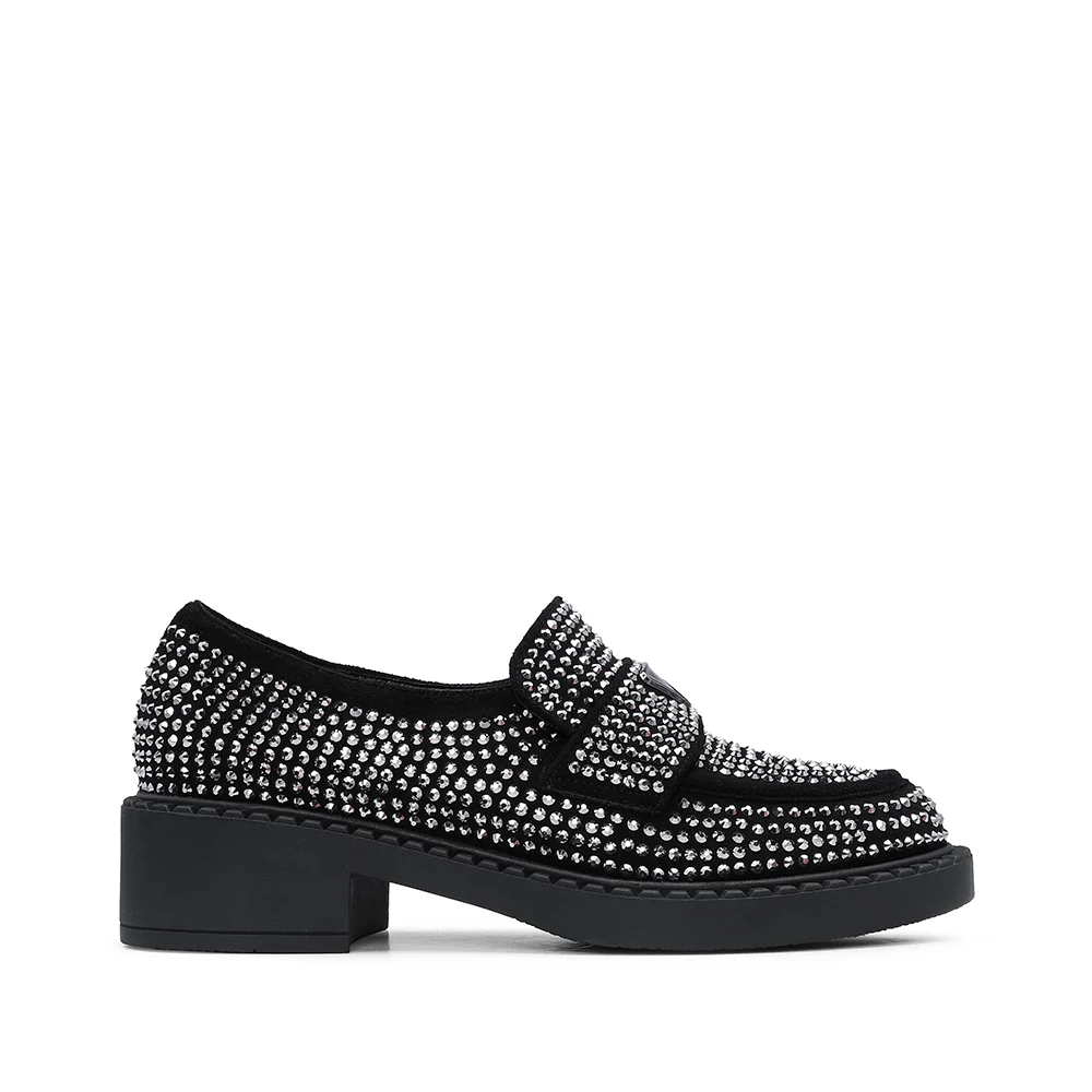 Sapato Mocassim Mulher Camurça Preto
