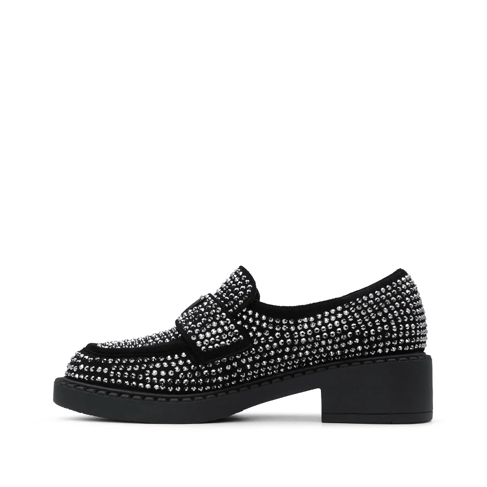 Sapato Mocassim Mulher Camurça Preto - Image 2