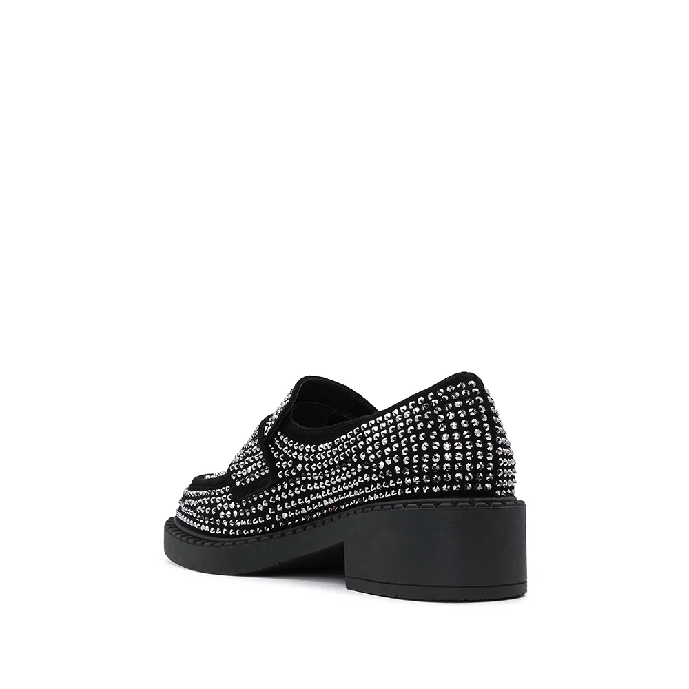 Sapato Mocassim Mulher Camurça Preto - Image 4