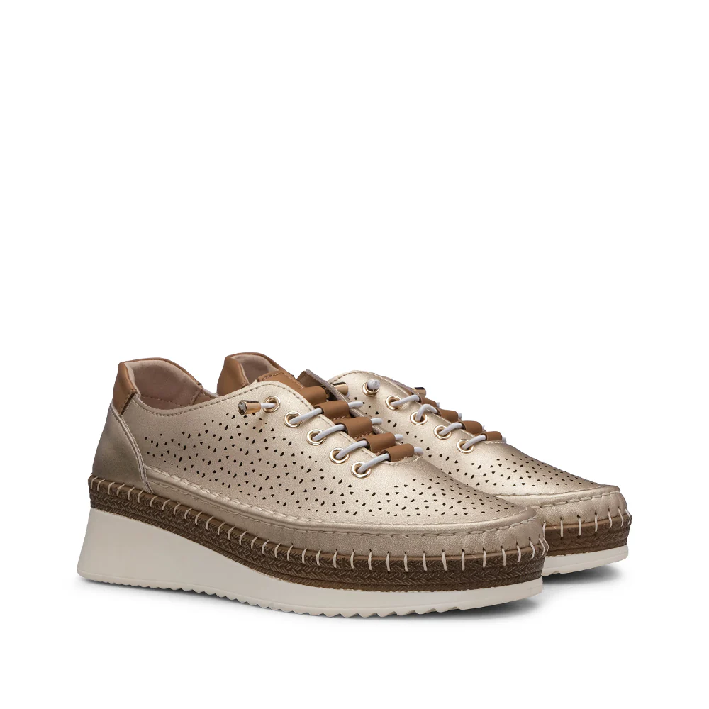 Sapatilha Casual Mulher Dourado - Image 2