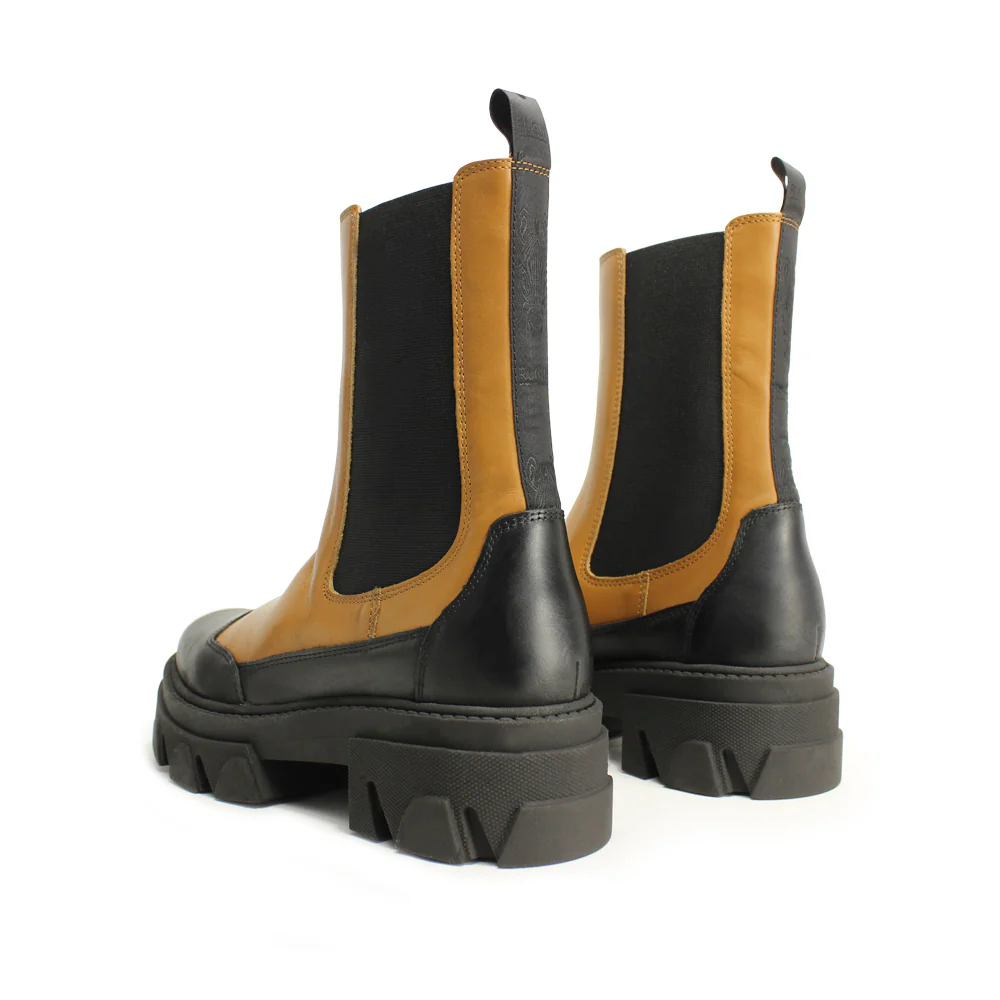 Botim Militar Mulher Pele Camel - Image 3